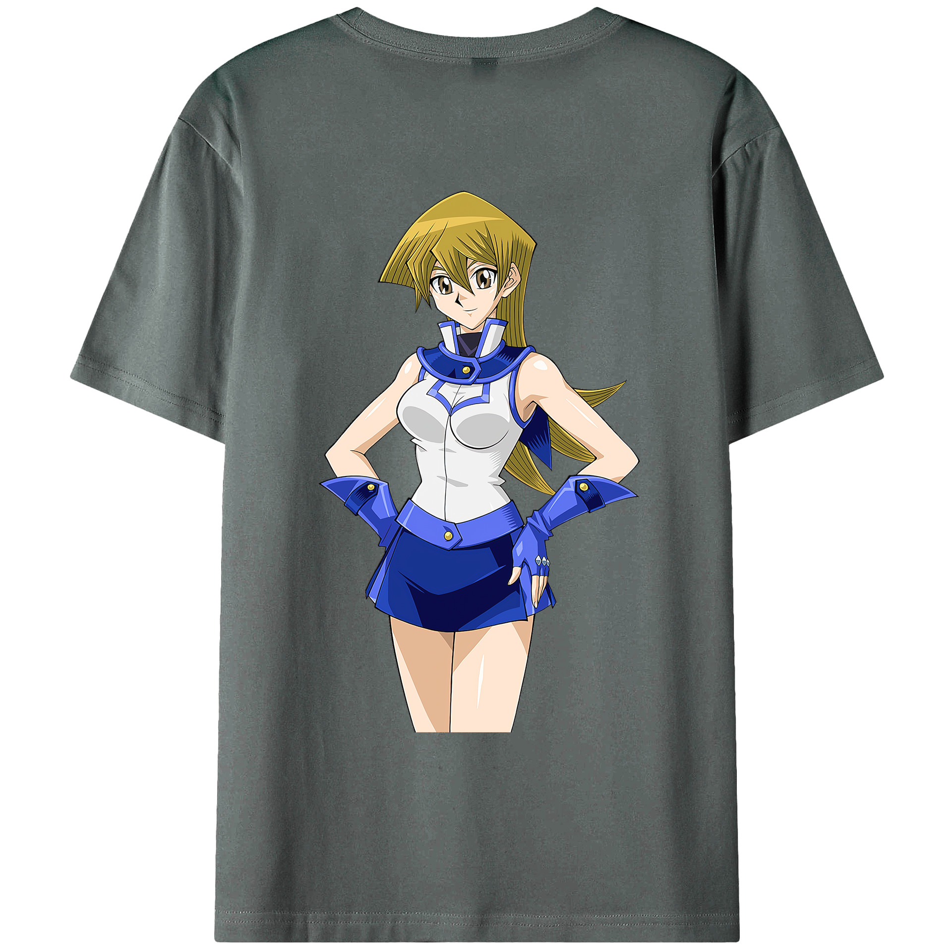 （画像用） 遊☆戯☆王 Yu-Gi-Oh! 綿100％ メンズ半袖Tシャツ（バックプリント） 通気性